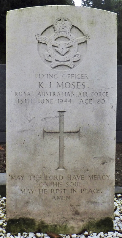 F/O Keith James Moses<br/><br /><br />died June 13th, 1944